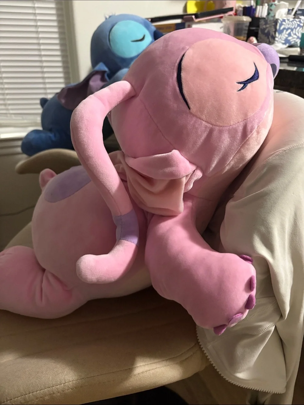 Pink Plush Disney Angel Sleepy Stuffed Animal